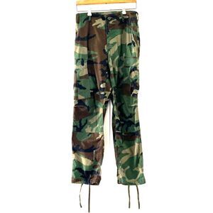 Vintage U.S. Army Woodland Camouflage Pattern Combat Trousers Damaged 30x30